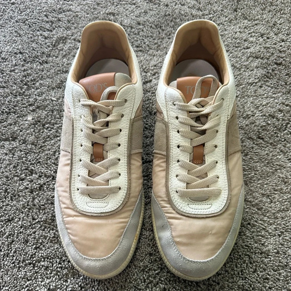 Tod’s Cassetta Patchwork Suede Low-Top Sneakers. Size 42 (12). - Picture 5 of 9